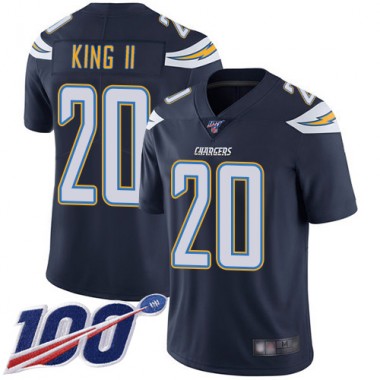Los Angeles Chargers NFL Football Desmond King Navy Blue Jersey Men Limited #20 Home 100th Season Vapor Untouchable